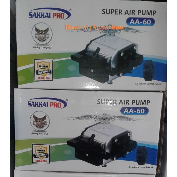 Super Air Pump Sakkai Pro AA 60 AA60 25 Watt 35L/min Super Aerator