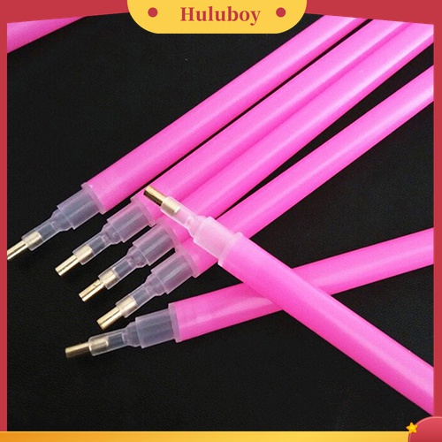 Huluboy Huluboy♡ 10pcs / Set Pen Dotting Pengambil Berlian Imitasi Untuk Nail Art