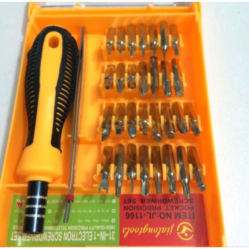 obeng set universal 32 in1 obeng set kotak