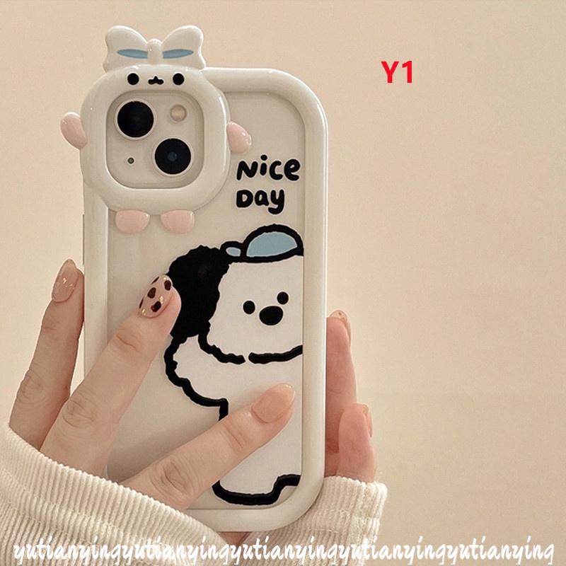 Case TPU Glossy Motif Kartun Anjing Untuk VIVO Y35 Y22 Y21 Y15S Y33s Y12 Y15A Y21A Y21T Y50 T1X Y01 Y21s Y33T Y21s Y15A Y21s Y12T Y15S Y12s Y11 Y17