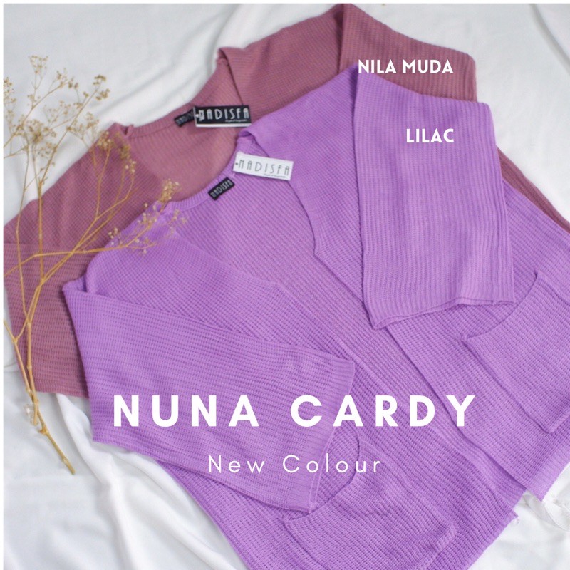 NUNA CARDY KARDIGAN RAJUT POLOS OVERSIZE