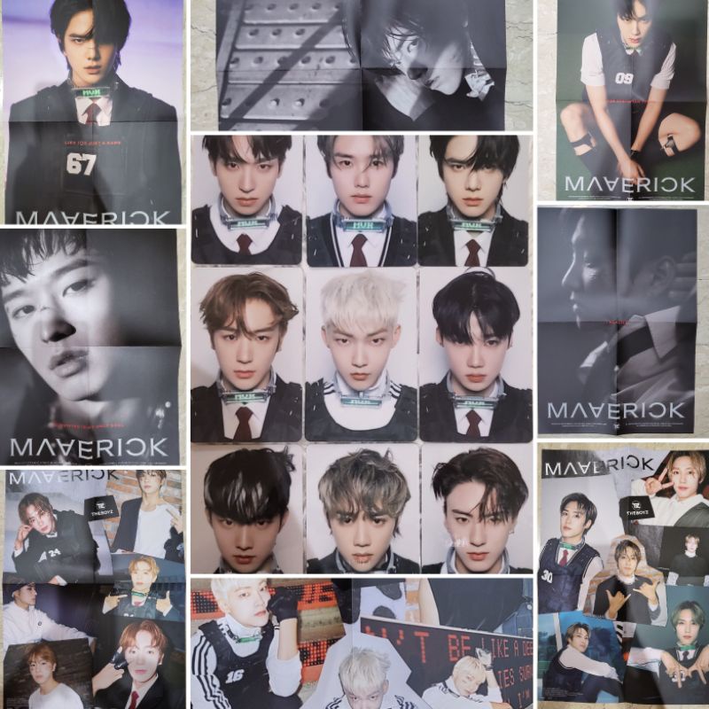The Boyz - Maverick ID Card Folded Poster Invitation Card Doom Mood Story Book Sunwoo Hyunjae Juyeon