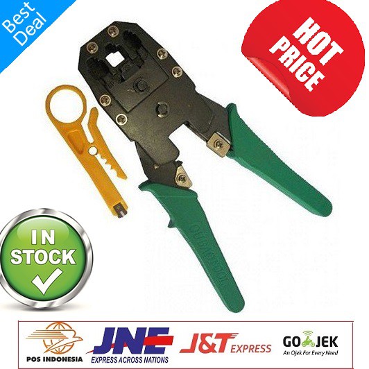 Crimping Tools RJ-45 Dan Rj-11 3 Hole