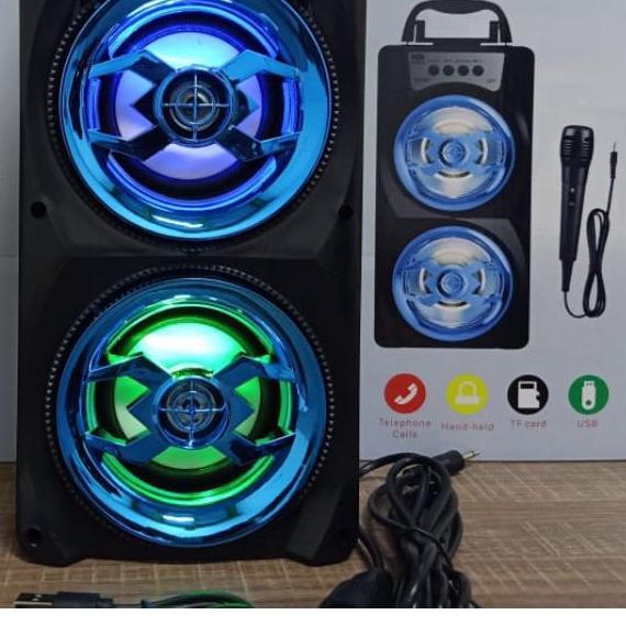 SPEAKER BLIETOOTH KARAOKE PLUS MICROPHONE YD-801 & YD-802 SPEAKER SUPERBASS