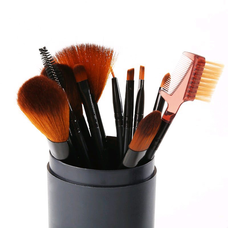 MILLENIAL KUAS MAKE UP TABUNG 12PCS MAKE UP BRUSH 12