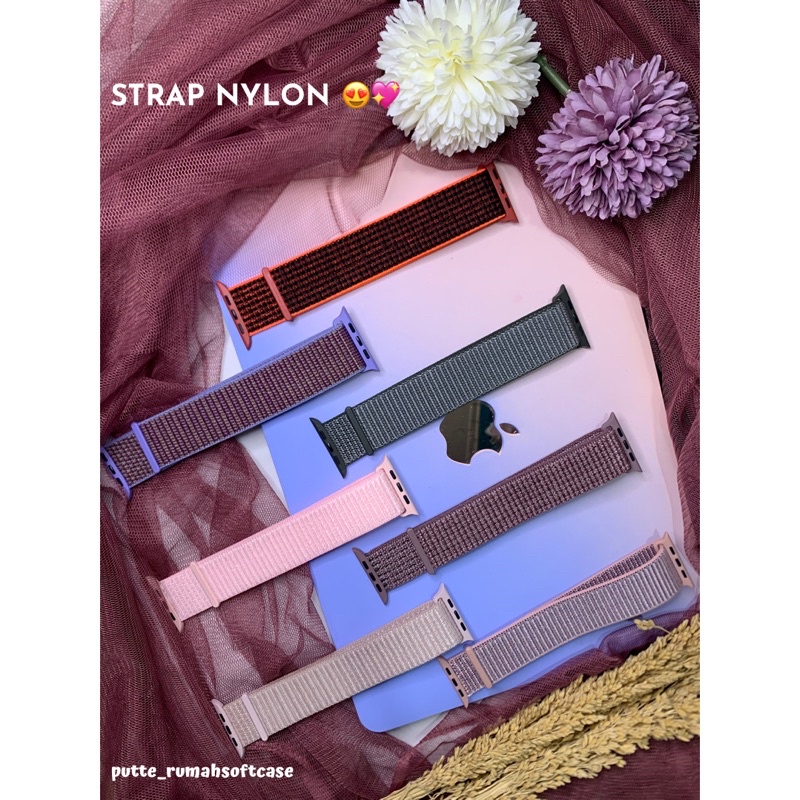 STRAP NYLON | APPLE WATCH IWATCH IWO SAMARTWATCH JAM TANGAN