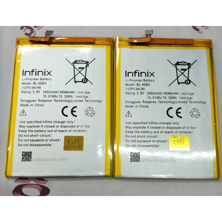 Battery Batre Baterai Infinix Note 2 X600 BL-40BX BL40BX BL 40BX