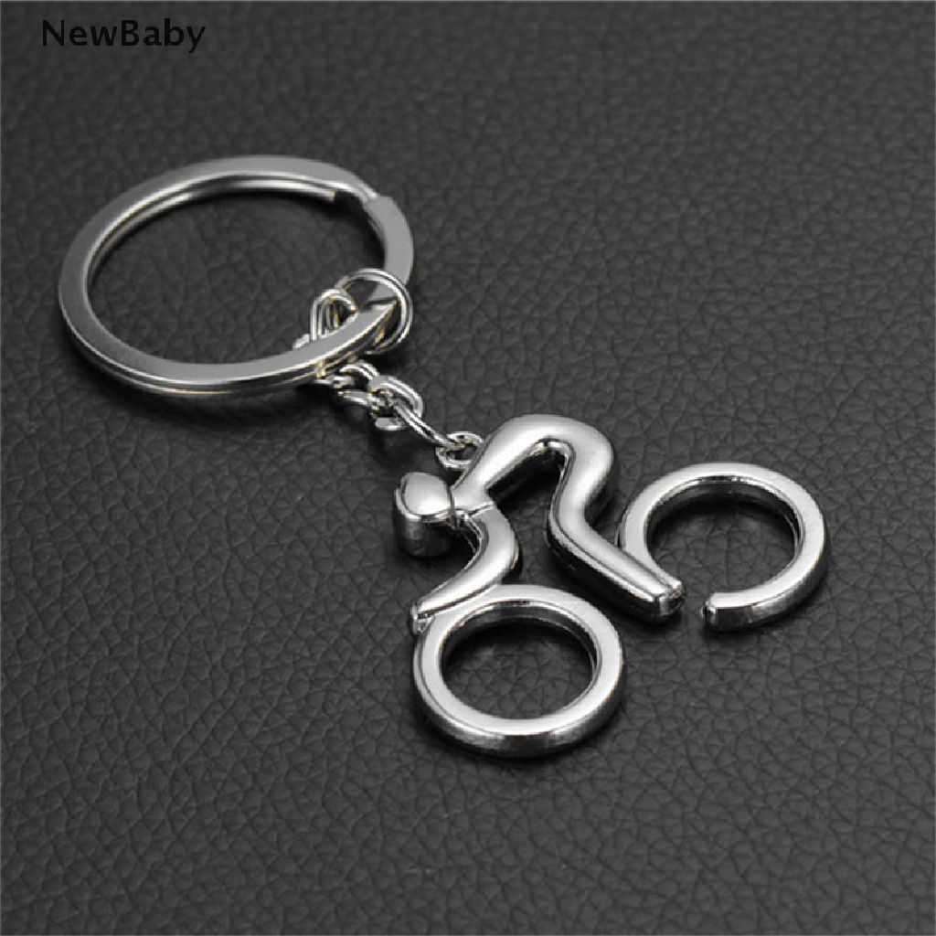 Newbaby Gantungan Kunci Bentuk Sepeda Bahan Alloy Untuk Unisex