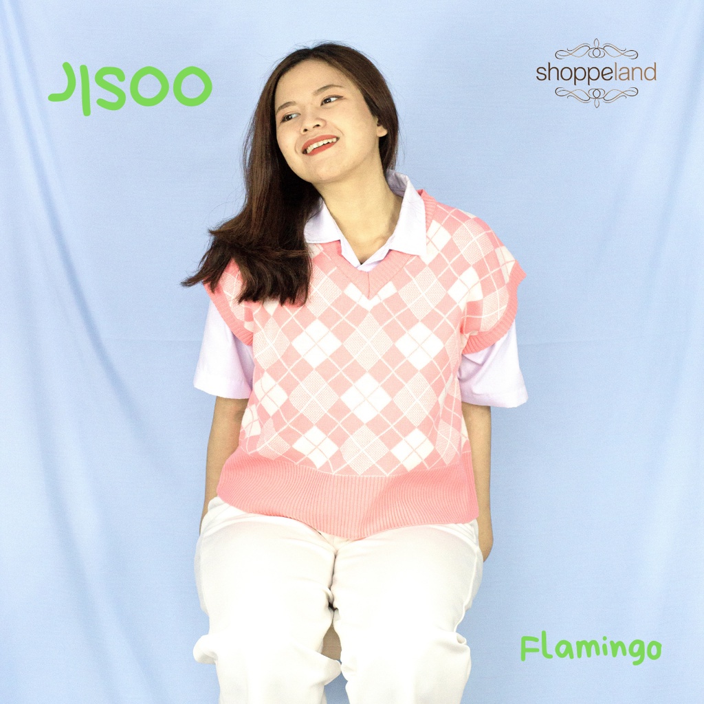 NEWSHOPPELAND - JISOO VEST DIAMOND PREMIUM