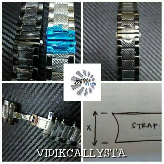 STRAP GC / TALI RANTAI GC GUESS COLECTION KERAMIK CERAMIK STAINLESS ORIGINAL 24 MM