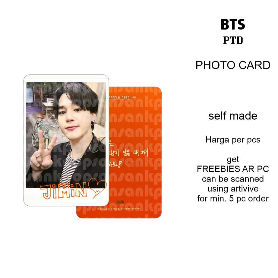 photocard bts Bangtan PTD POLAROID UNOFF