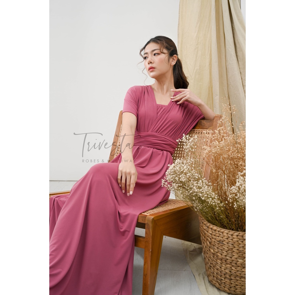 MAXI | GUAVA  | MULTIWAY INFINITY CONVERTIBLE DRESS | FREE KEMBEN &amp; SPECIAL LONG SCRAFT