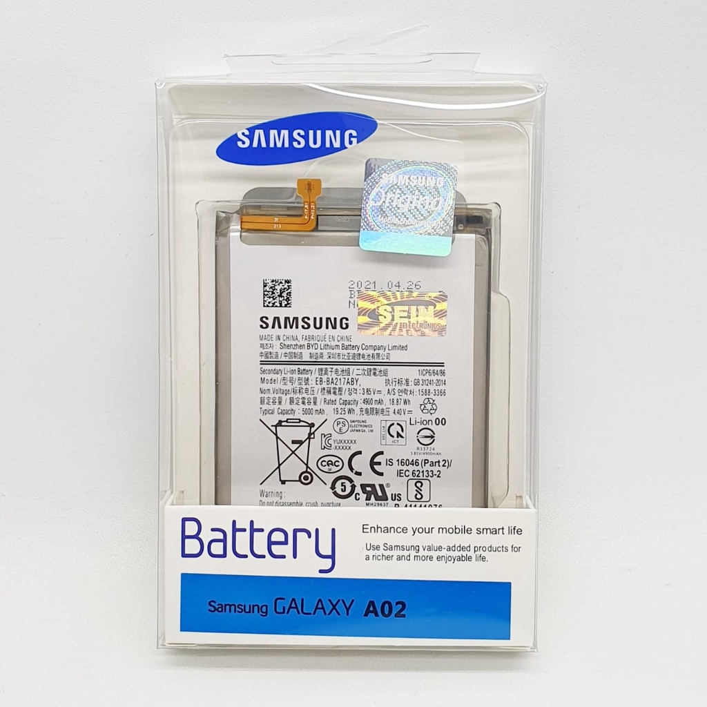 Baterai Samsung Galaxy A02 EB-BA217ABY Original 100%