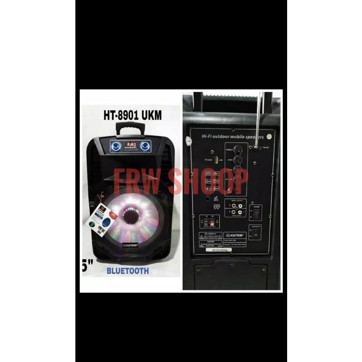 Speaker Portable Meeting Wireless Asatron Ht-8901 (15Inch)/Ht- 8901 Kode 1315