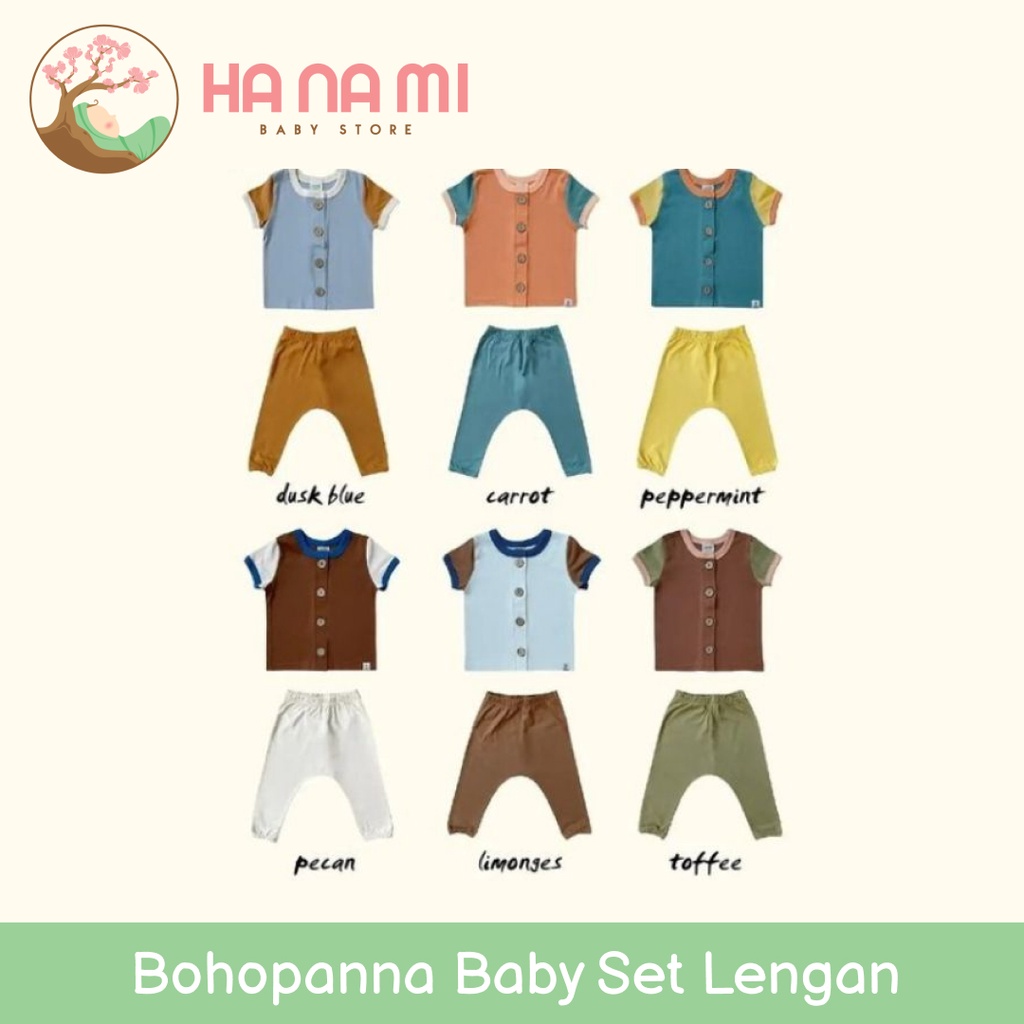 BOHOPANNA Baby Set Lengan ( Setelan Pakaian Bayi)