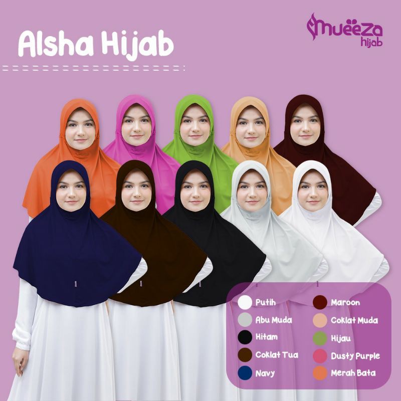 Jilbab Mueeza Hijab - Hijab Bilqis Kids Remaja Dewasa - Kerudung Anak Syari - Premium Spandex Jersey-8