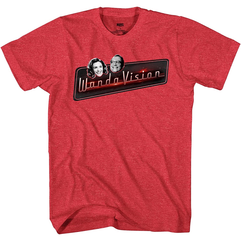 Kaos Marvel Wanda Vision WandaVision Adult Tee Graphic T-Shirt for Men Tshirt
