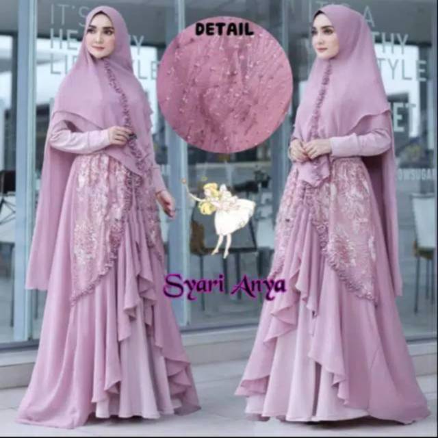 Gamis syari Anya kebaya muslim
