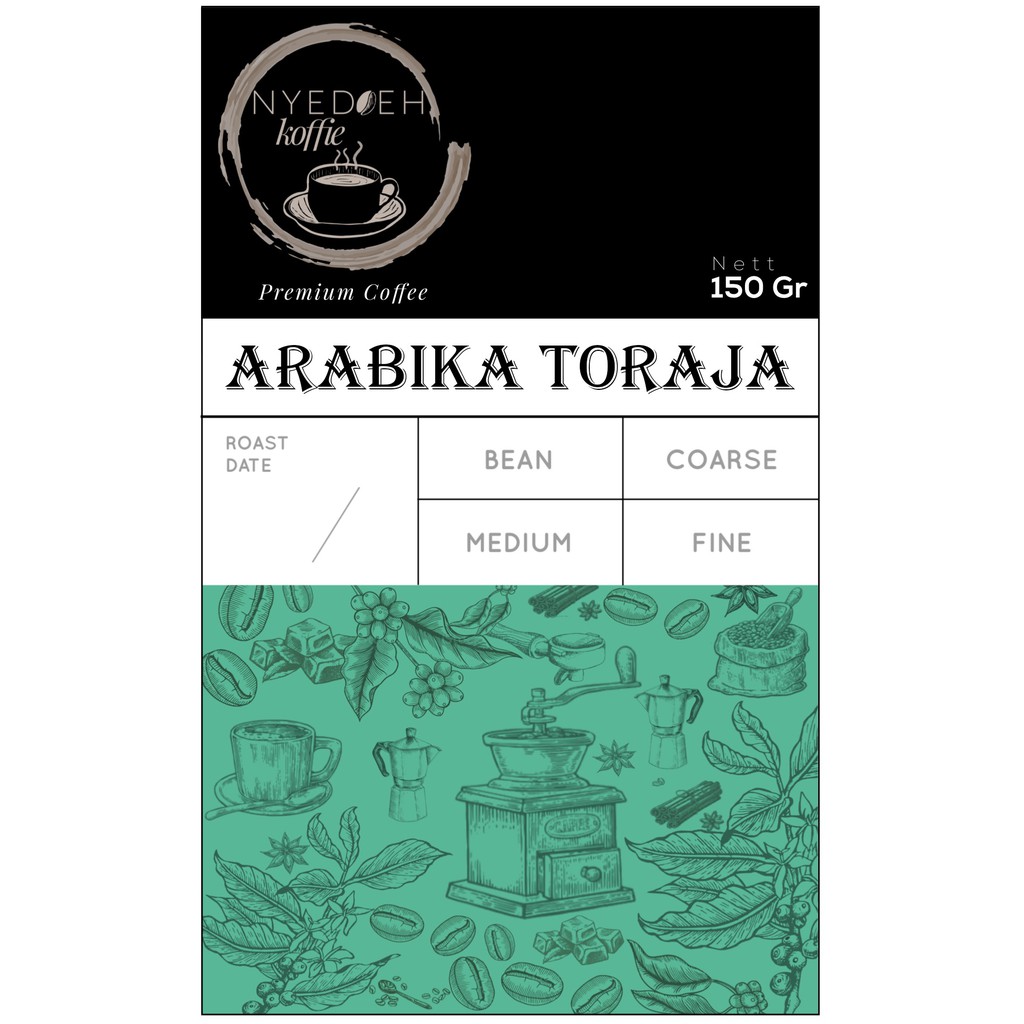

KOPI ARABIKA TORAJA 150 GR GRAM ARABICA