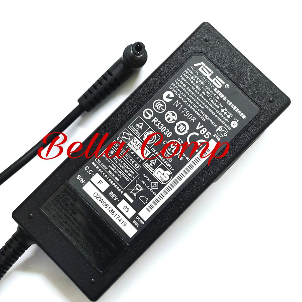 ADAPTOR CHARGER CASAN ASUS A43 A43E A43U A43F A43S K43S  X45 X45A X45U X45VD X45C- 19V 3.42A