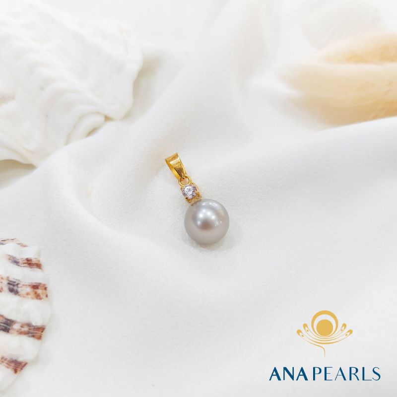 Liontin Emas Mutiara Air Laut Asli