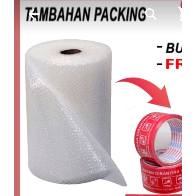

bubble wrap tambahan packing paking extra barang