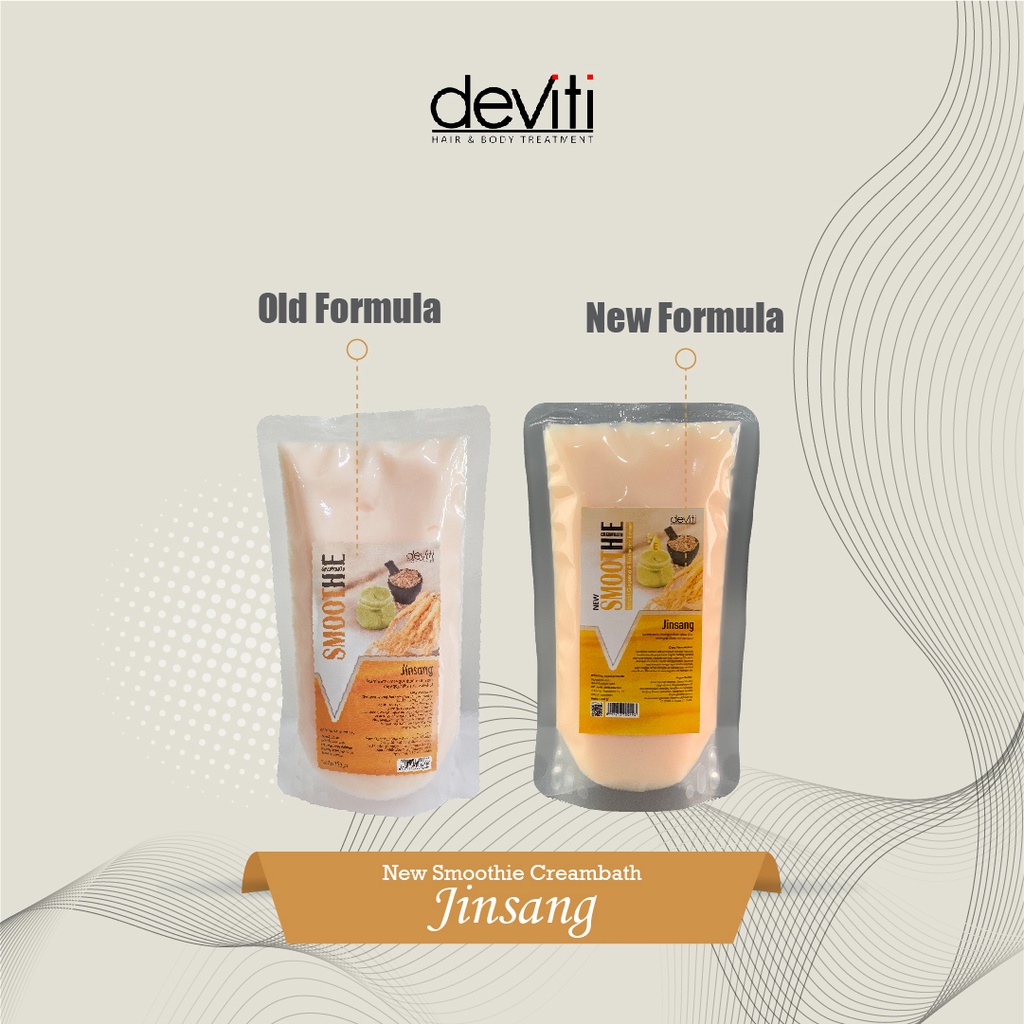 Deviti Refill Smoothie Creambath Jinsang Perawatan Menguatkan Akar Rambut 350Gr