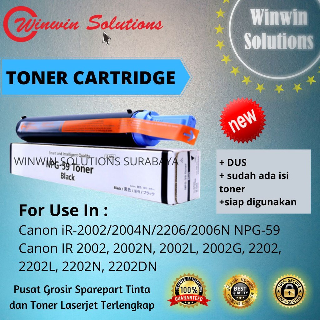 Compatible Toner Cartridge NPG59 NPG-59 PG59 NPG 59 Laserjet CNN IR 2002 2004 2002N 2006N