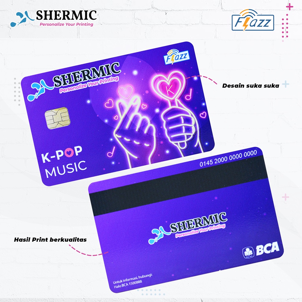 Cetak Custom Print UV DESAIN ID CARD KTA