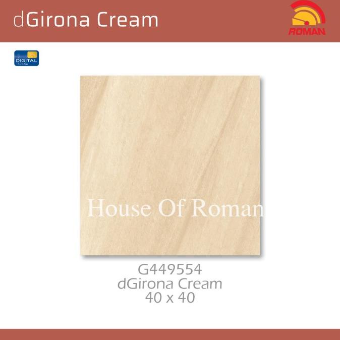 KERAMIK LANTAI ROMAN KERAMIK dGirona Cream 40X40 G449554 ROMAN House of Roman