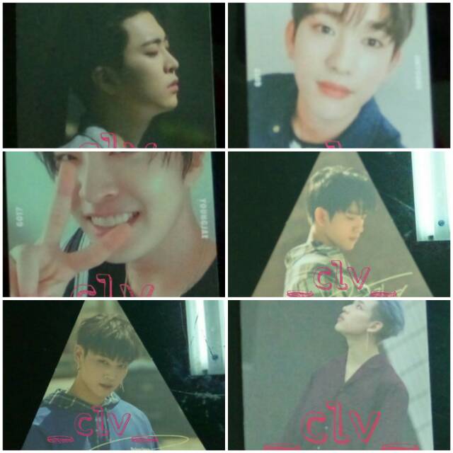 [READY STOCK] Photocard Jinyoung/JB/Bambam/Youngjae GOT7 7 for 7 Golden Hour