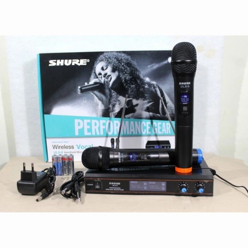 mic wireless shure ulx8 double handle mic shure ulx 8 wireless mic