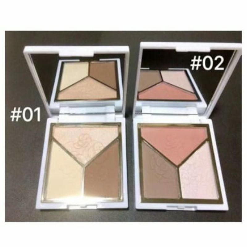 Lameila Pallete Eyeshadow Pallete 3 Warna Highlight 3D 5097