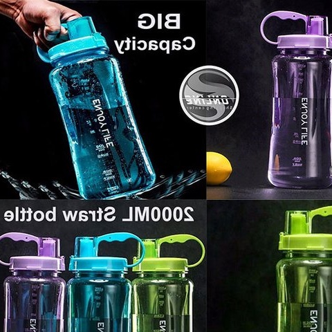 Botol Minum Warna / Botol Minum  Enjoy Life Isi 2 Liter Water Bottle Tumbler Stylish Polos