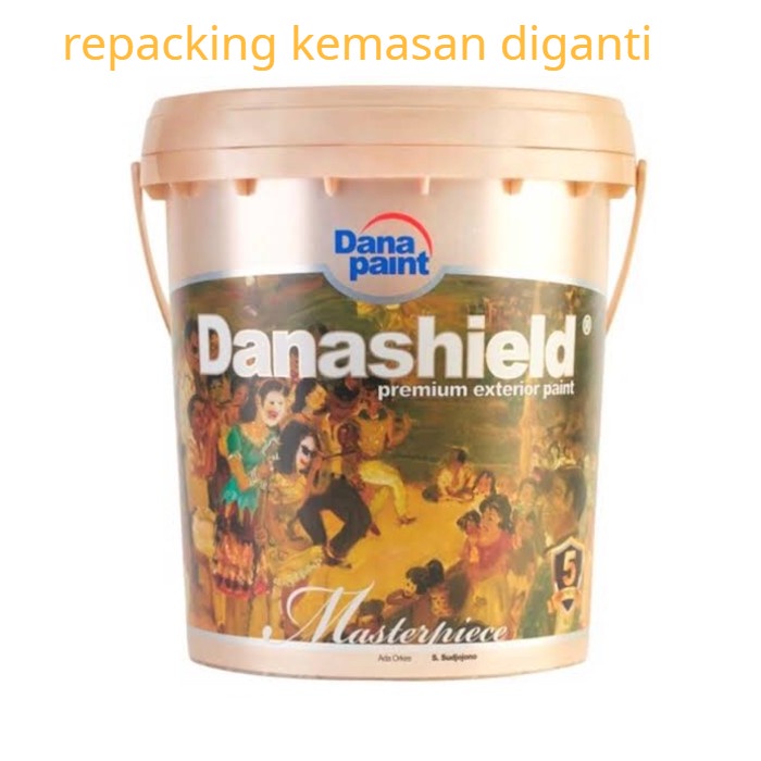 1liter 1.5kgan CAT TEMBOK DANASHIELD hitam DANAPAINT repacking kemasan