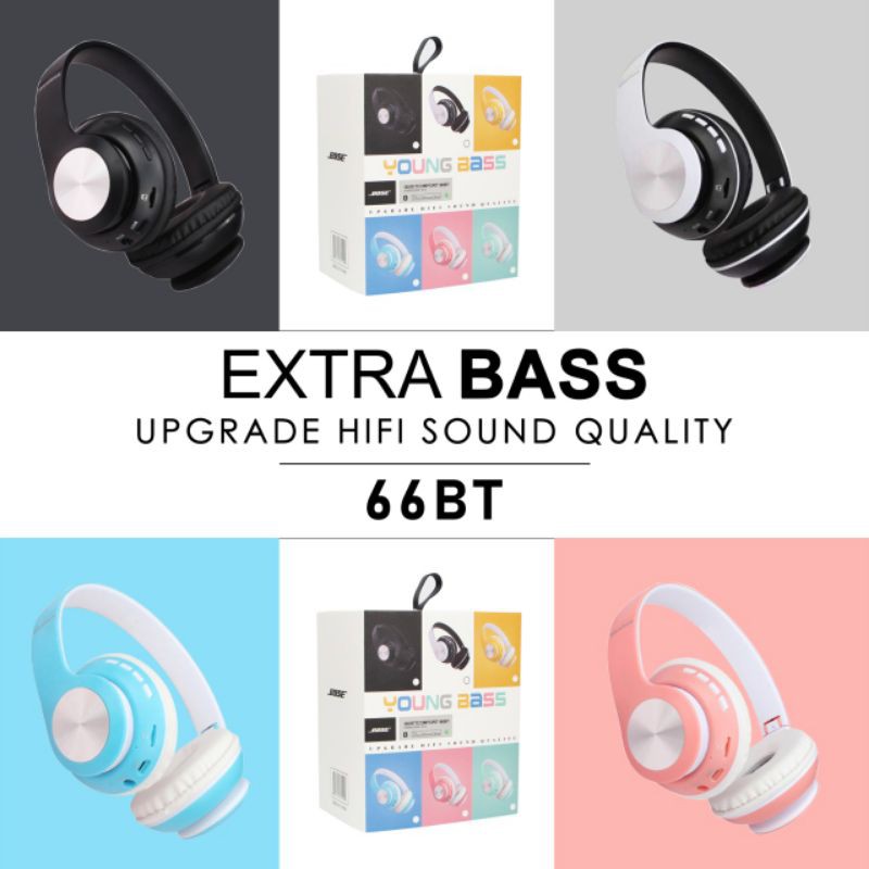 HANDSFREE HEADSET BLUETOOTH 66BT EXTRA BASS