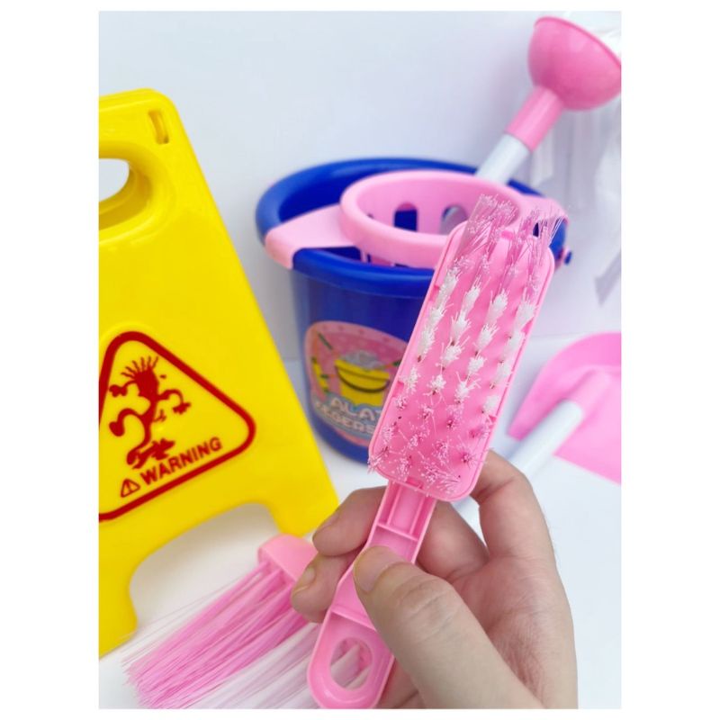 Little Helper Mainan Alat Kebersihan Little Helper Kantong Cleaning Set Mainan Sapu Pel Mainan Anak