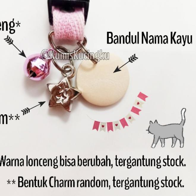 Banyak Peminat ✻ Kalung Bandul Nama + Charm - Kucing Kelinci 