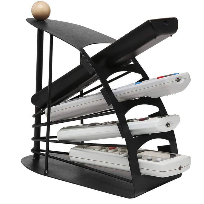 Rak Remot Susun Tingkat Bahan Besi - Remote TV DVD AC Organizer Holder