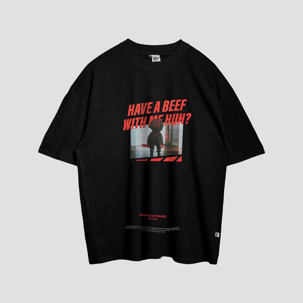 Exhale Tshirt Chucky Black Oversized