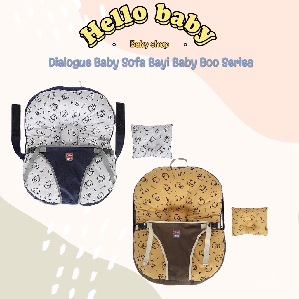 Dialogue Baby Sofa Bayi 3in1 + Bantal Baby Boo Series - DGK9224