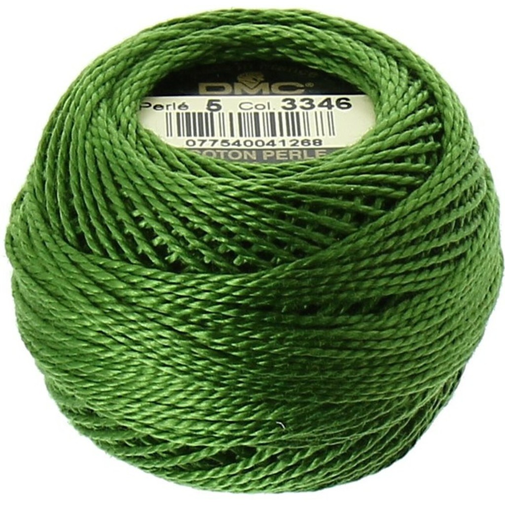 Benang Sulam DMC Art 116 Cotton Perle Pearl Ball Size 5 Kode 3346