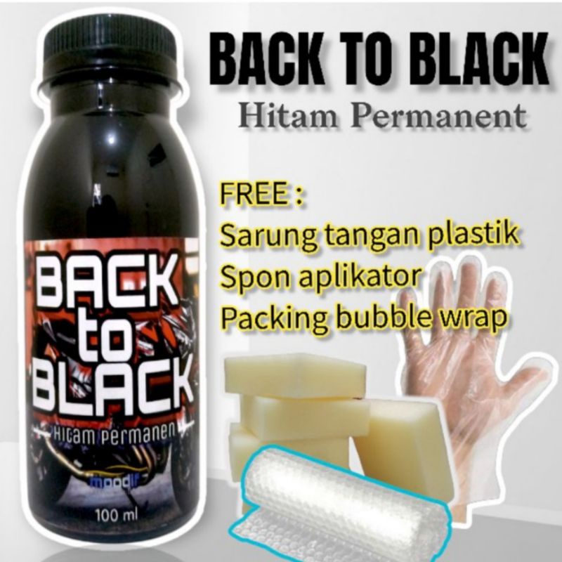 TRIM RESTORER BACK TO BLACK 100ML PENGHITAM PLASTIK BODY INTERIOR