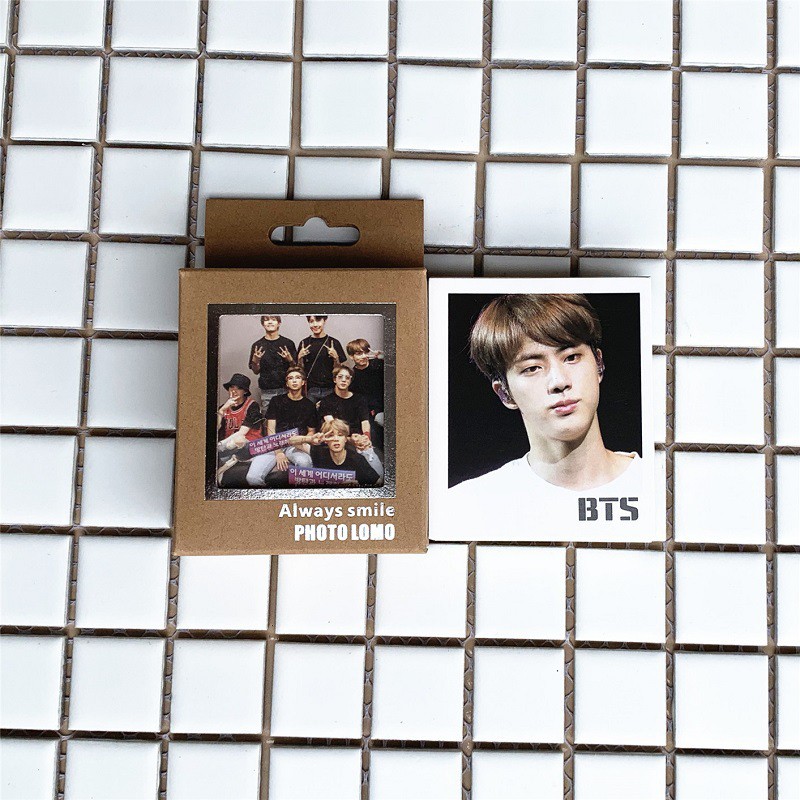 [Bayar Di Tempat]K-Pop Kartu LOMO Foto Paper Pink photocard BTS bt21