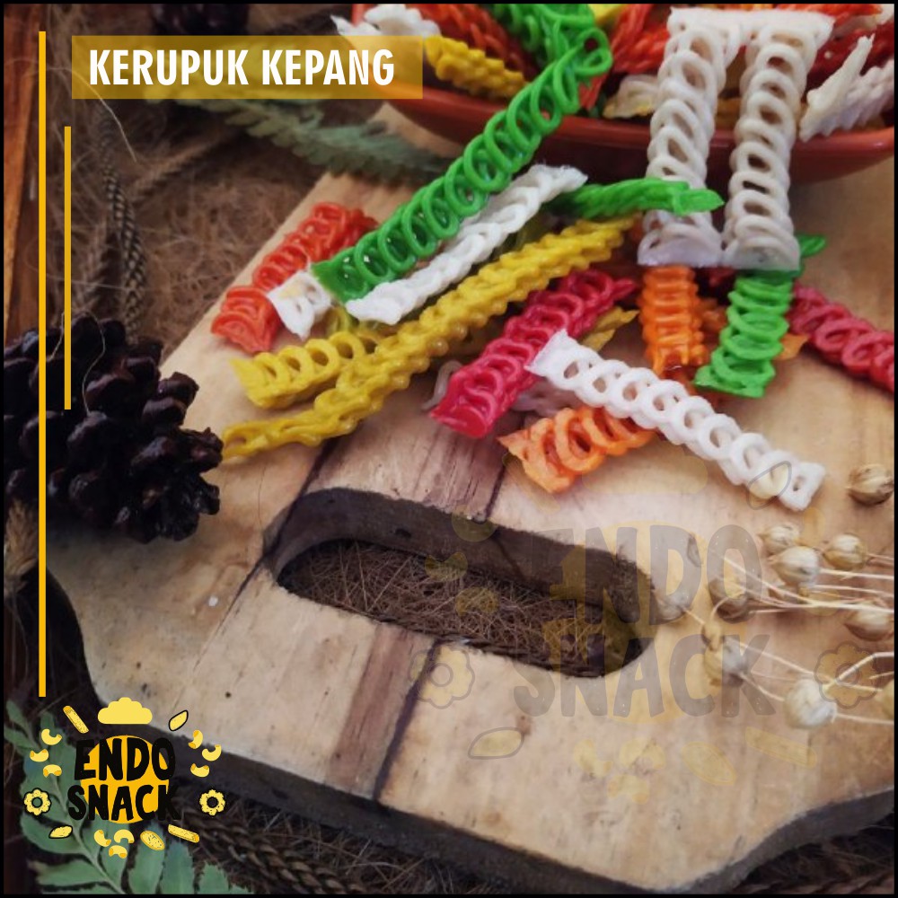 250 Gr Kerupuk Kepang Rasa Gurih Cocok Untuk Pelengkap Seblak, Teman Makan Nasi