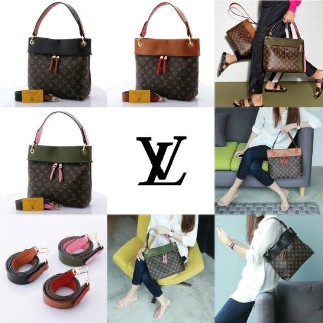 LV Tuileries Besace Hobo Monogram Series with TwoTone Longstrap & GoldHardware (ZM-8135)