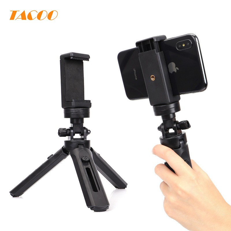

Tacoo Tripod 2 in 1 Multifungsi Unik Mini + Universal Freeholder Monopod Klip Mount Pemegang Telepon