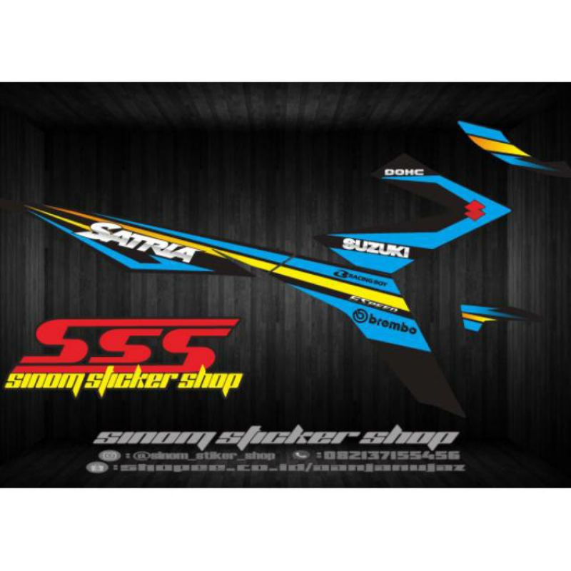 Custom Striping Variasi Satria Fu Fi