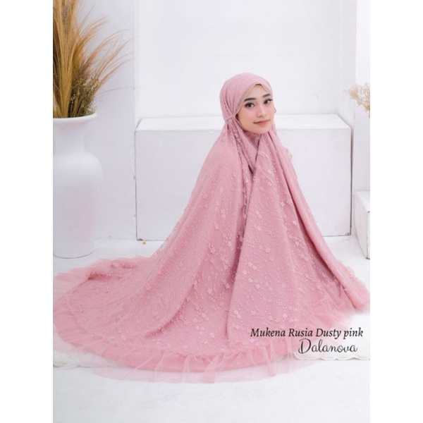 MUKENA RUSIA Size Jumbo by DALANOVA (Bisa Couple sama anak dan bisa 1 Set dengan Sajadah Rusia)