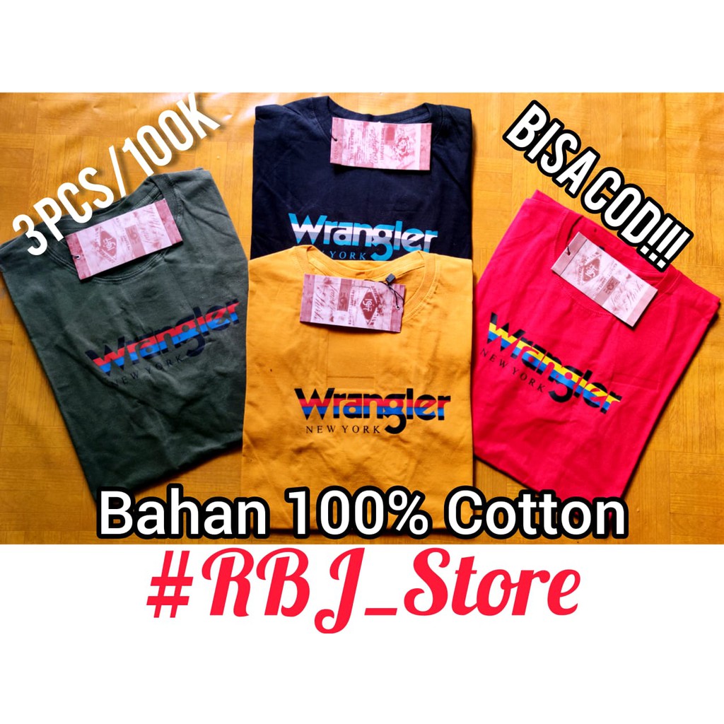 KAOS WRANGLER ORIGINAL/KAOS PRIA/KAOS DISTRO MURAH/KAOS OBLONG PRIA